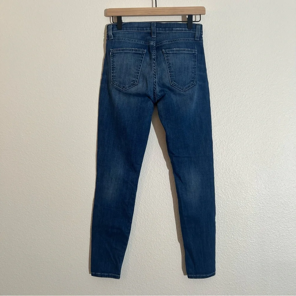 Current/Elliott Skinny Jeans, Size 25, Mid-Wash Denim - Picture 4 of 9